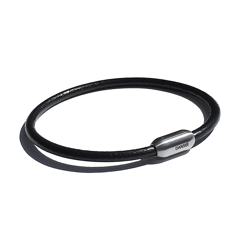 BRA455 - Bracelet de cuir et acier